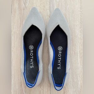 Rothy's Light Grey The Point Flats